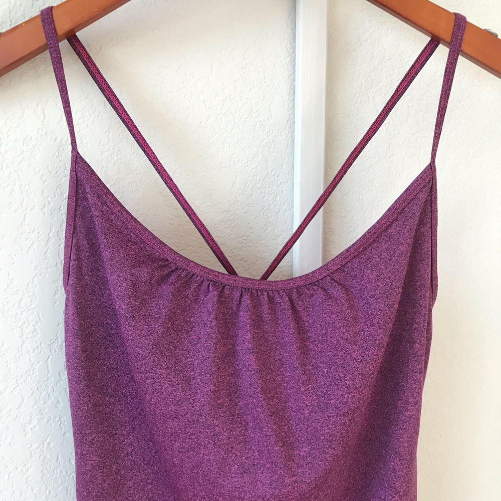 Zella Purple Tank Top With Crisscross Straps - Picture 2 of 3